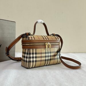 mini check vanity bag