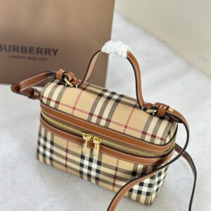 mini check vanity bag