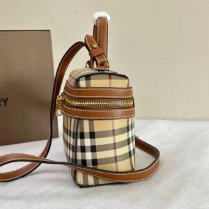 mini check vanity bag