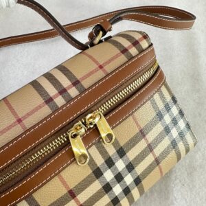 mini check vanity bag