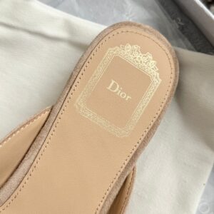 dior baby bow mule sky blue suede goatskin