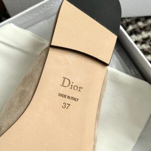 dior baby bow mule sky blue suede goatskin