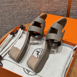 hermes 185 oasis heels sandals 18/etoupe (copy)