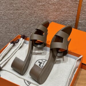 hermes 185 oasis heels sandals blue chacier (copy)