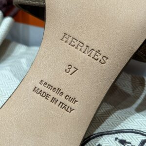 hermes 185 oasis heels sandals blue chacier (copy)