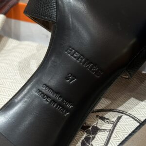 Hermes 185 Oasis Heels Sandals 89/Black 01 hermes 185 oasis heels sandals 37/gold 02 (copy)