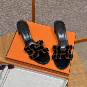 hermes 185 oasis heels sandals 89/noir black crystals (copy)