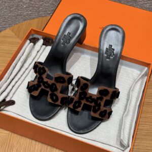 hermes 185 oasis heels sandals 89/noir black crystals (copy)