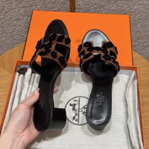 hermes 185 oasis heels sandals 89/noir black crystals (copy)