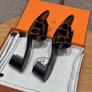 hermes 185 oasis heels sandals 89/noir black crystals (copy)