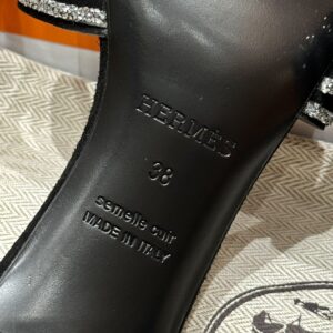 Hermes 185 Oasis Heels Sandals 89/Black hermes 185 oasis heels sandals brun fume (copy)