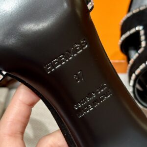 hermes 185 oasis heels sandals brun fume (copy)