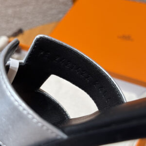 hermes 185 oasis heels sandals navy blue (copy)