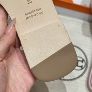 Hermes 185 Oasis Heels Sandals Rose cancan hermes 185 oasis heels sandals 37/gold 07 (copy)