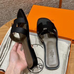 Hermes 185 Oasis Heels Sandals 89/Black 12 hermes 185 oasis heels sandals hermes red 03 (copy)