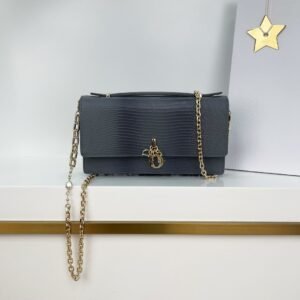 lady dior small handbag pink ostrich calfskin (copy)