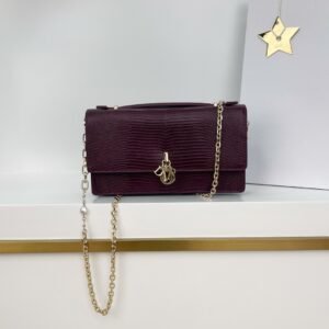 lady dior small handbag pink ostrich calfskin (copy)