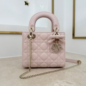 dior qixi mini lady dior bag with chain beige (copy)