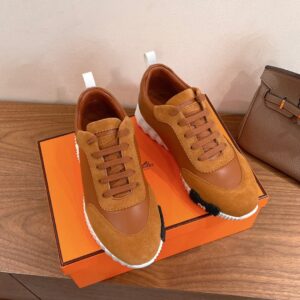 Hermes Bouncing Sneaker Brown Calf Leather