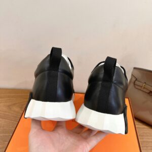 hermes bouncing sneaker white suede and calf leather (copy)