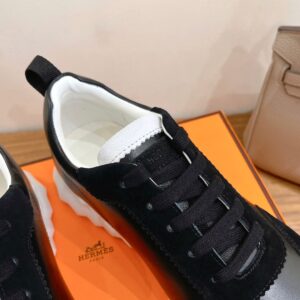 hermes bouncing sneaker white suede and calf leather (copy)