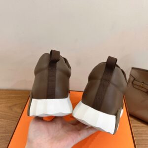 hermes bouncing sneaker white suede and calf leather (copy)