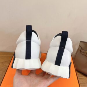 hermes bouncing sneaker white suede and calf leather (copy)