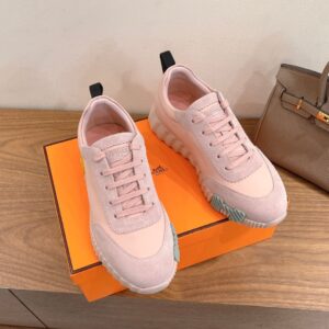 hermes bouncing sneaker white suede and calf leather (copy)
