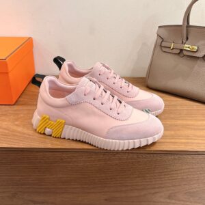 hermes bouncing sneaker white suede and calf leather (copy)