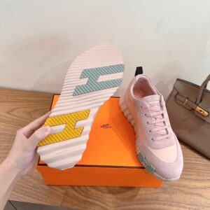 hermes bouncing sneaker white suede and calf leather (copy)