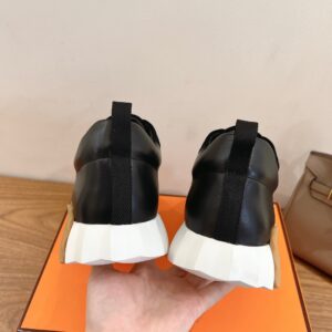 hermes bouncing sneaker white suede and calf leather (copy)