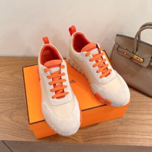 hermes bouncing sneaker grey green suede and calf leather (copy) (copy)