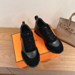 hermes bouncing sneaker grey green suede and calf leather (copy) (copy)