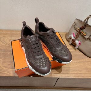hermes bouncing sneaker grey green suede and calf leather (copy) (copy)